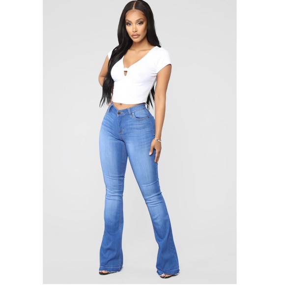 Fashion Nova Denim - Host pick 🎉 Flare Jeans Blue Wash